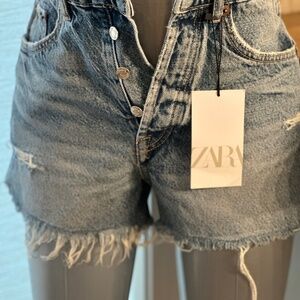 Zara high rise shorts